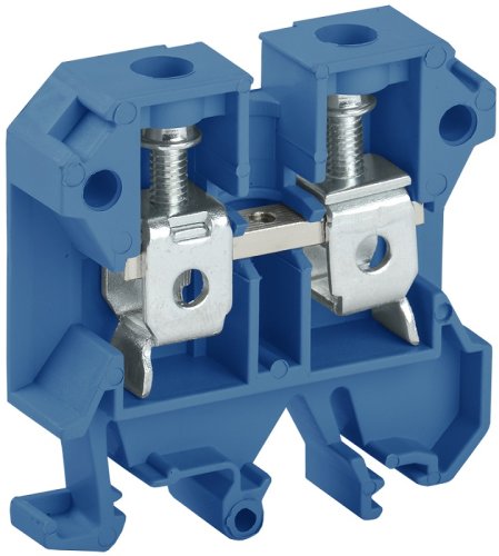 Клемма винтовая IEK КВИ-16 16мм2 синий фото Клемма винтовая IEK КВИ-16 16мм2 синий картинка